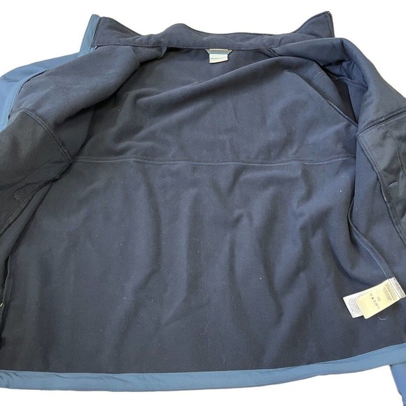 COLUMBIA Mens Ascender Softshell Front Zip Jacket Blue Collegiate Navy X-Large - Picture 12 of 12